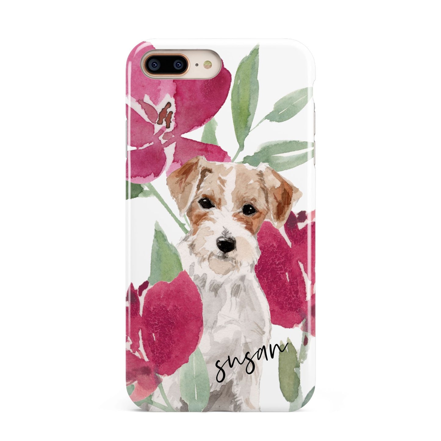 Personalised Jack Russel Apple iPhone 7 8 Plus 3D Tough Case