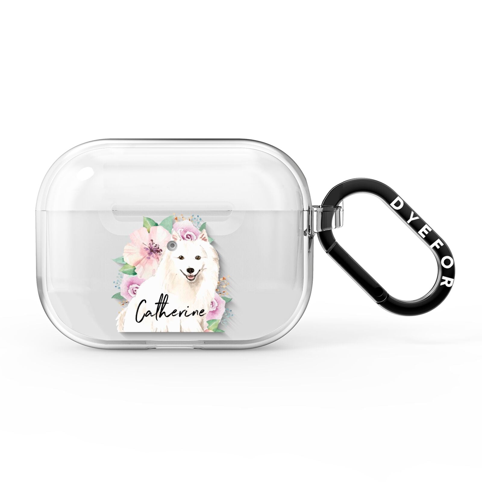 Personalised Japanese Spitz AirPods Pro Clear Case