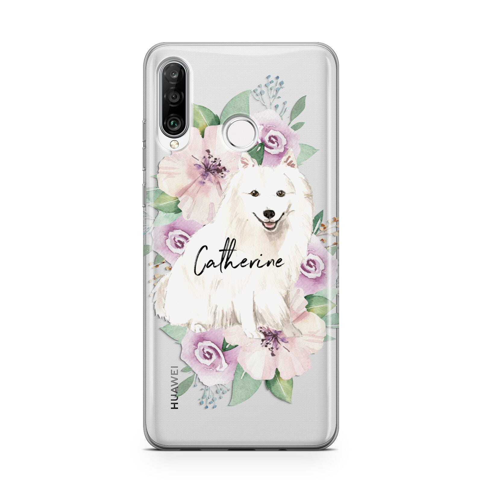 Personalised Japanese Spitz Huawei P30 Lite Phone Case