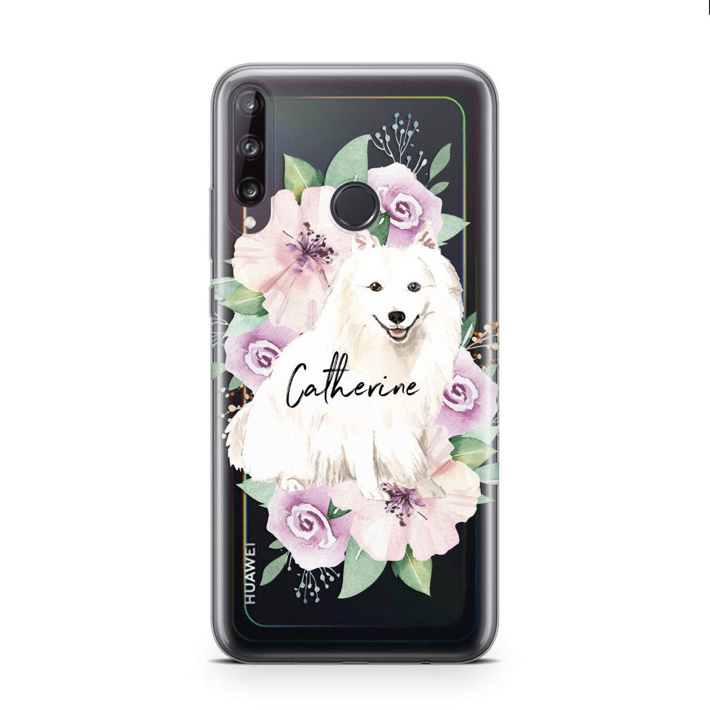 Personalised Japanese Spitz Huawei P40 Lite E Phone Case