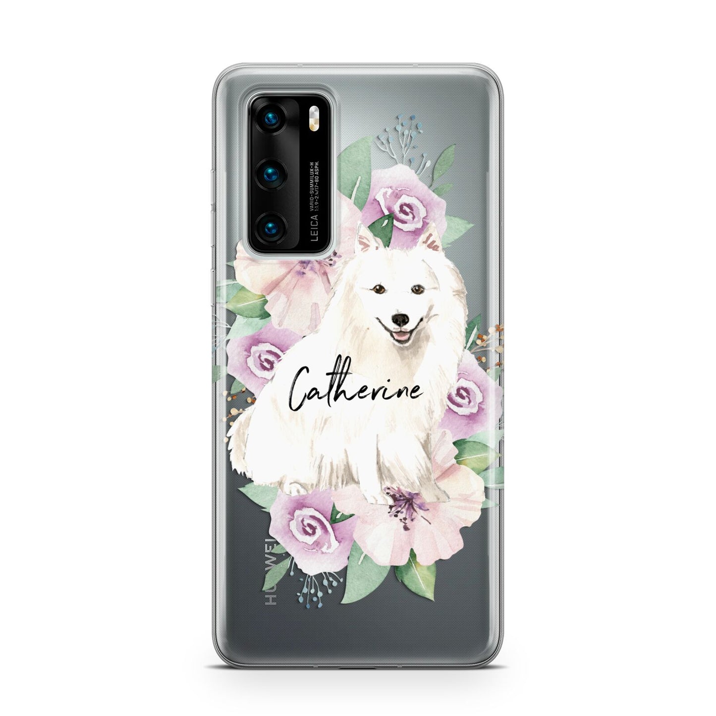 Personalised Japanese Spitz Huawei P40 Phone Case