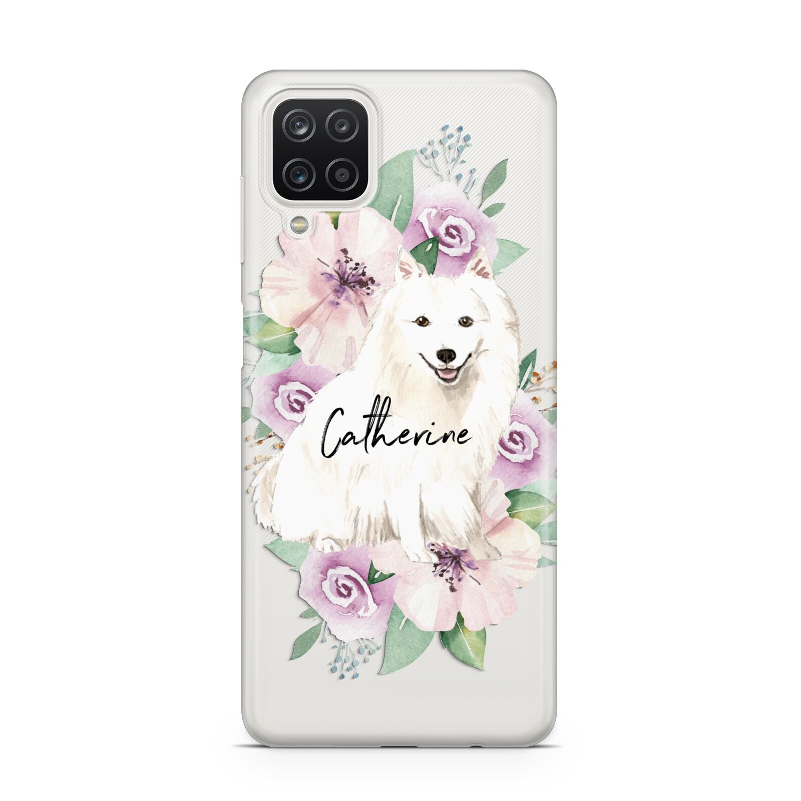 Personalised Japanese Spitz Samsung A12 Case