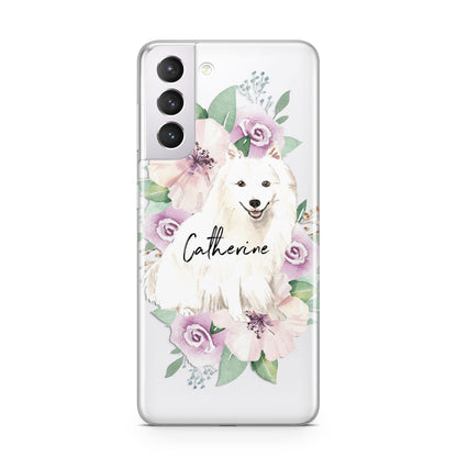 Personalised Japanese Spitz Samsung S21 Case