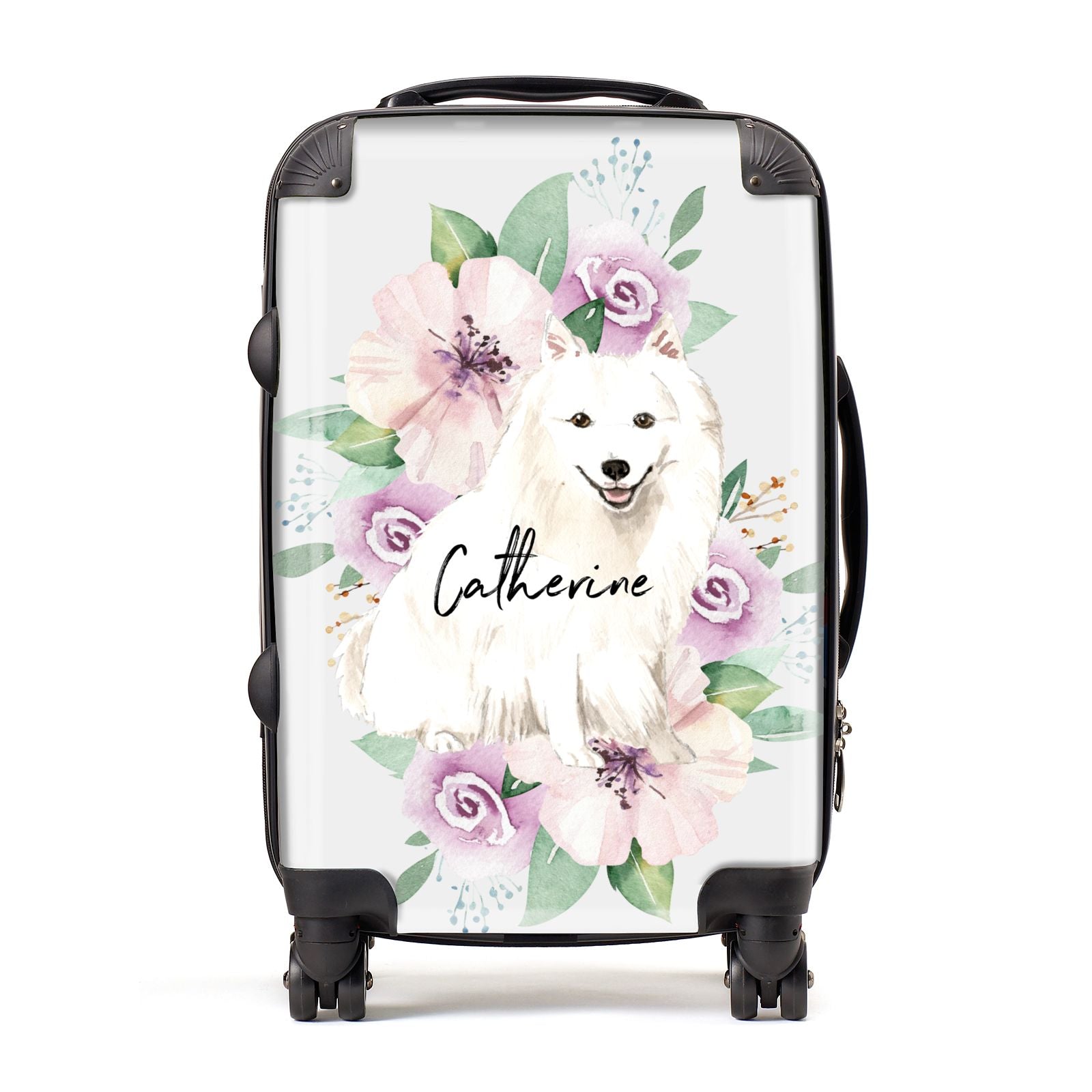 Personalised Japanese Spitz Suitcase