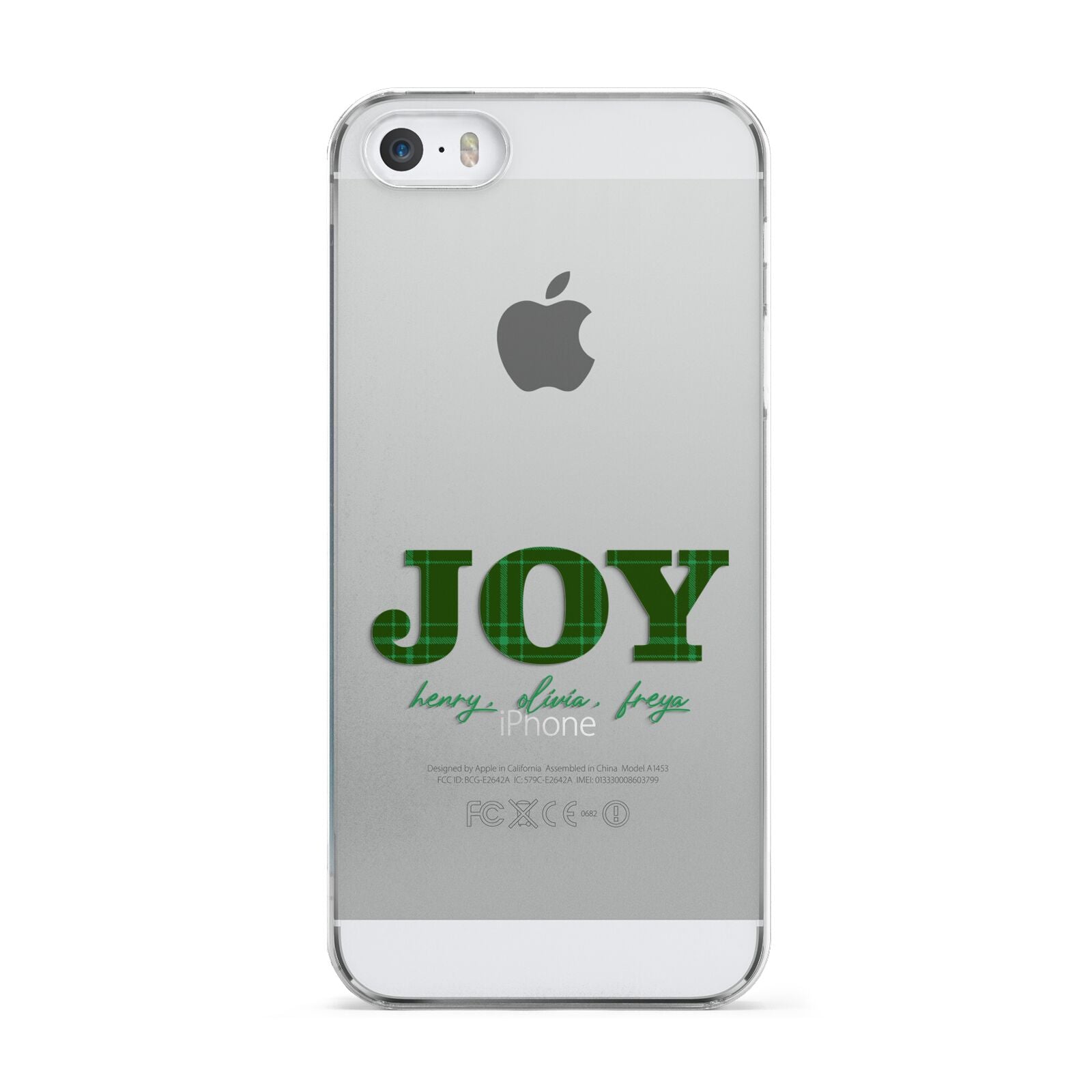 Personalised Joy Christmas Apple iPhone 5 Case