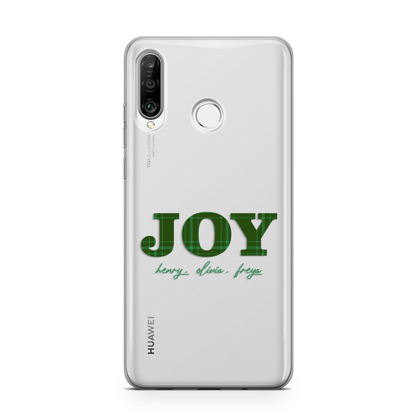 Personalised Joy Christmas Huawei P30 Lite Phone Case