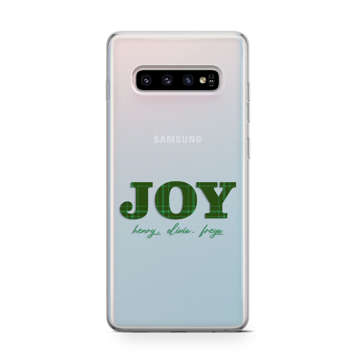 Personalised Joy Christmas Protective Samsung Galaxy Case