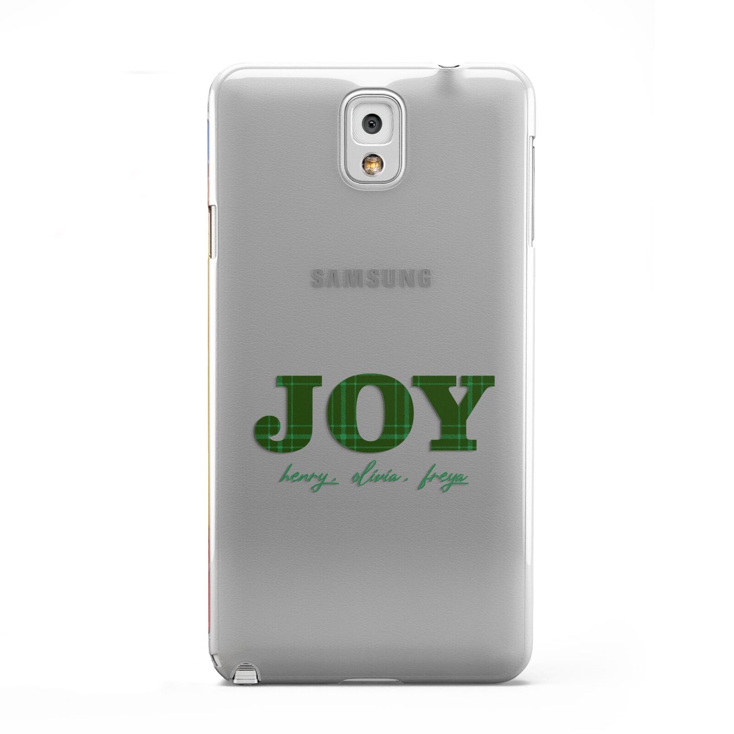 Personalised Joy Christmas Samsung Galaxy Note 3 Case