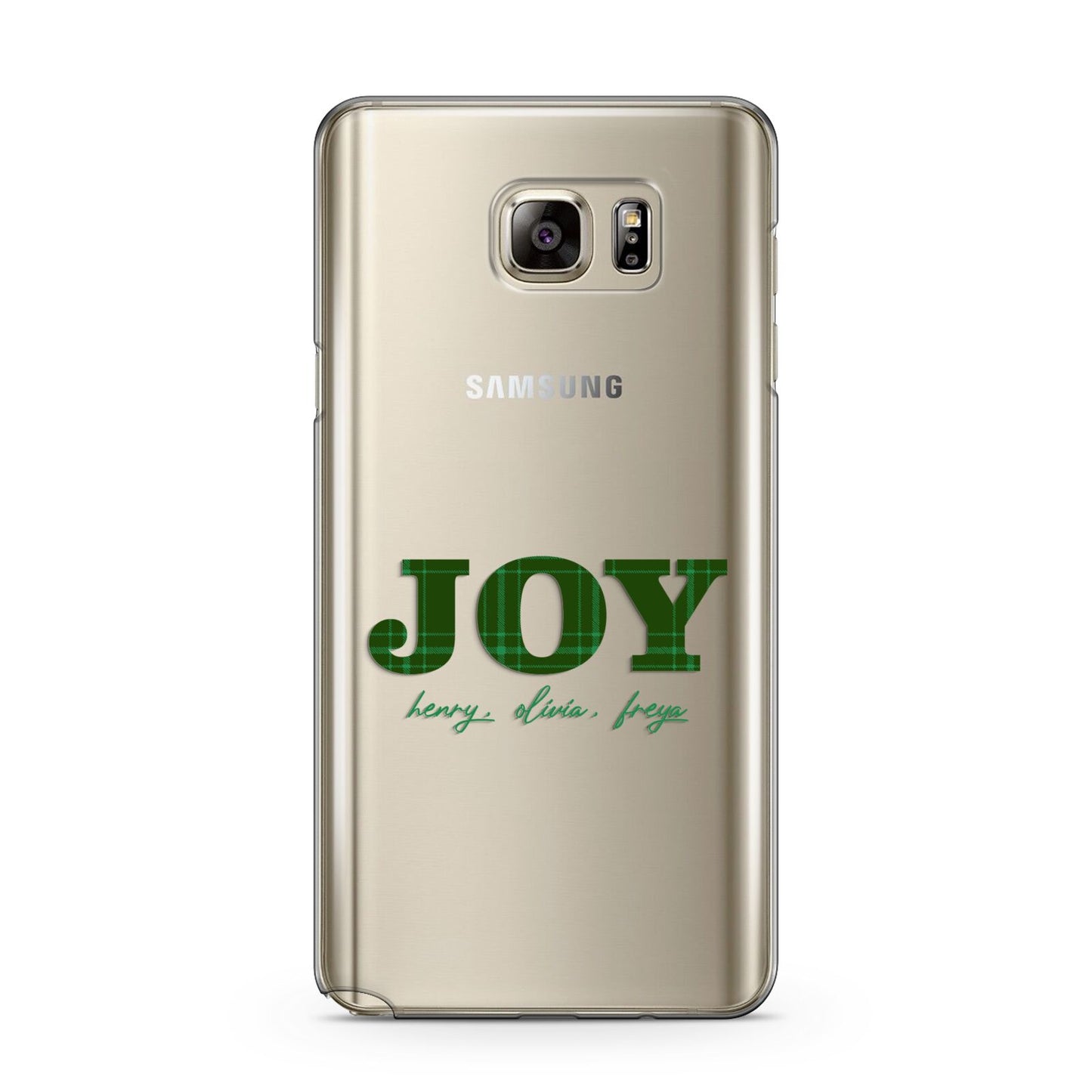 Personalised Joy Christmas Samsung Galaxy Note 5 Case