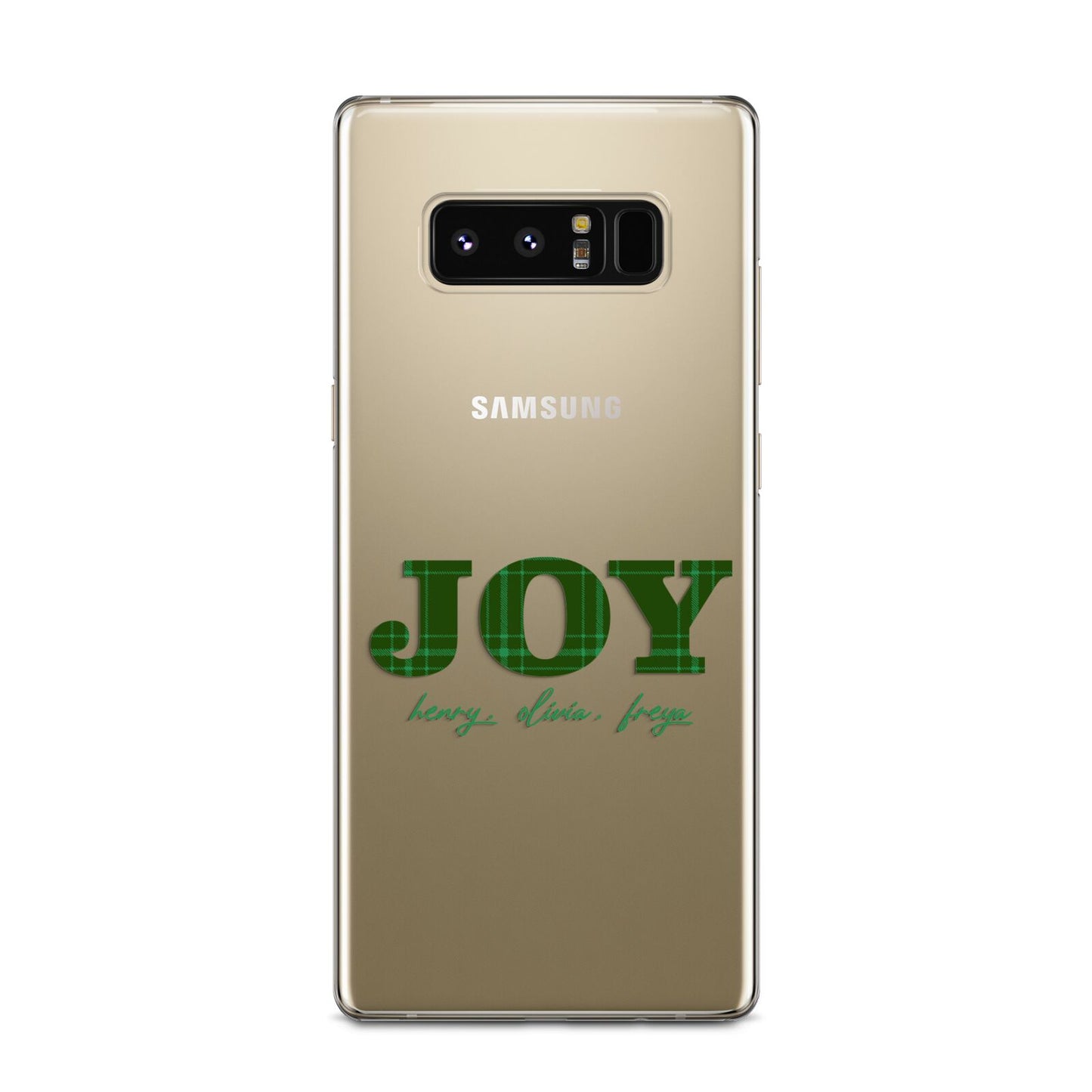 Personalised Joy Christmas Samsung Galaxy Note 8 Case