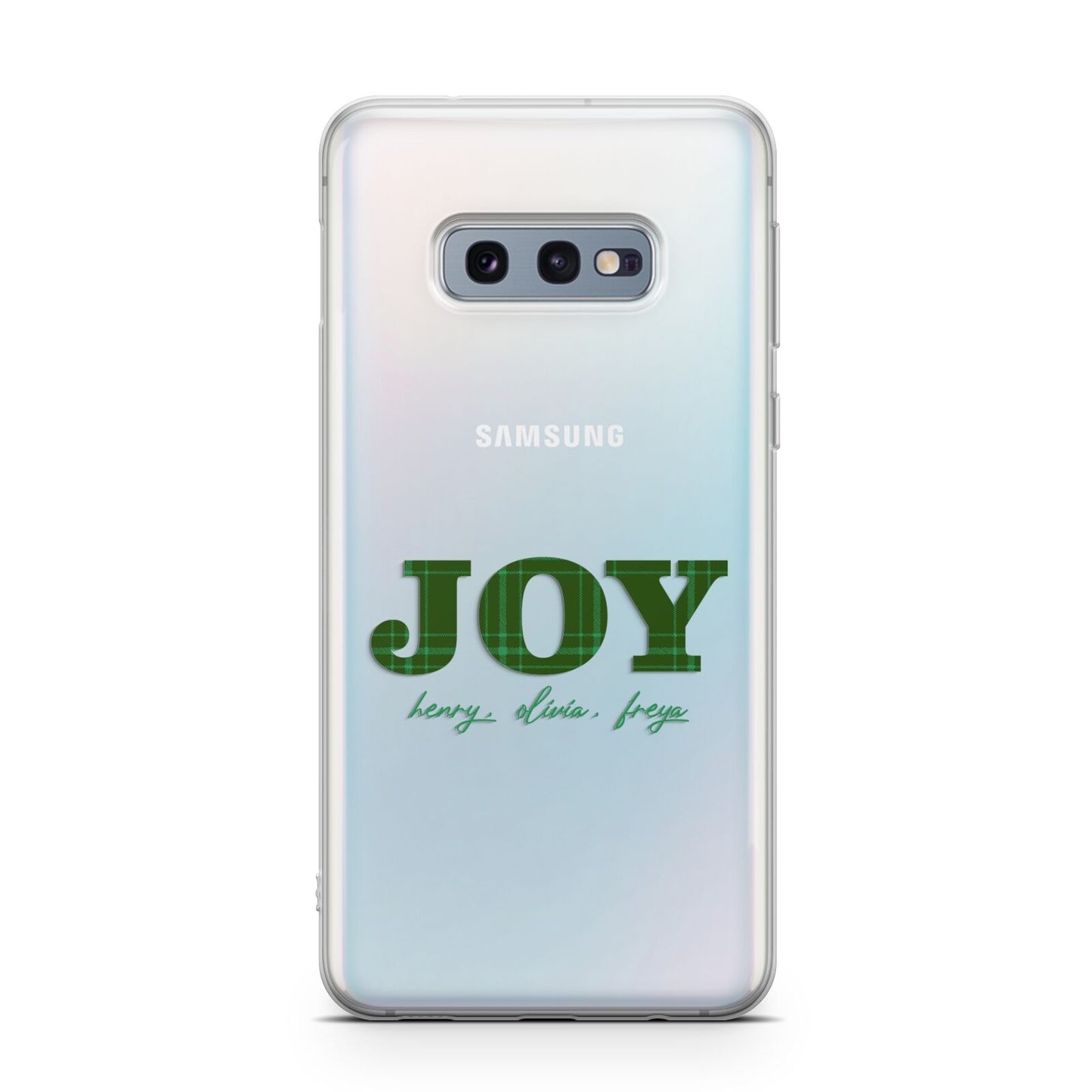 Personalised Joy Christmas Samsung Galaxy S10E Case