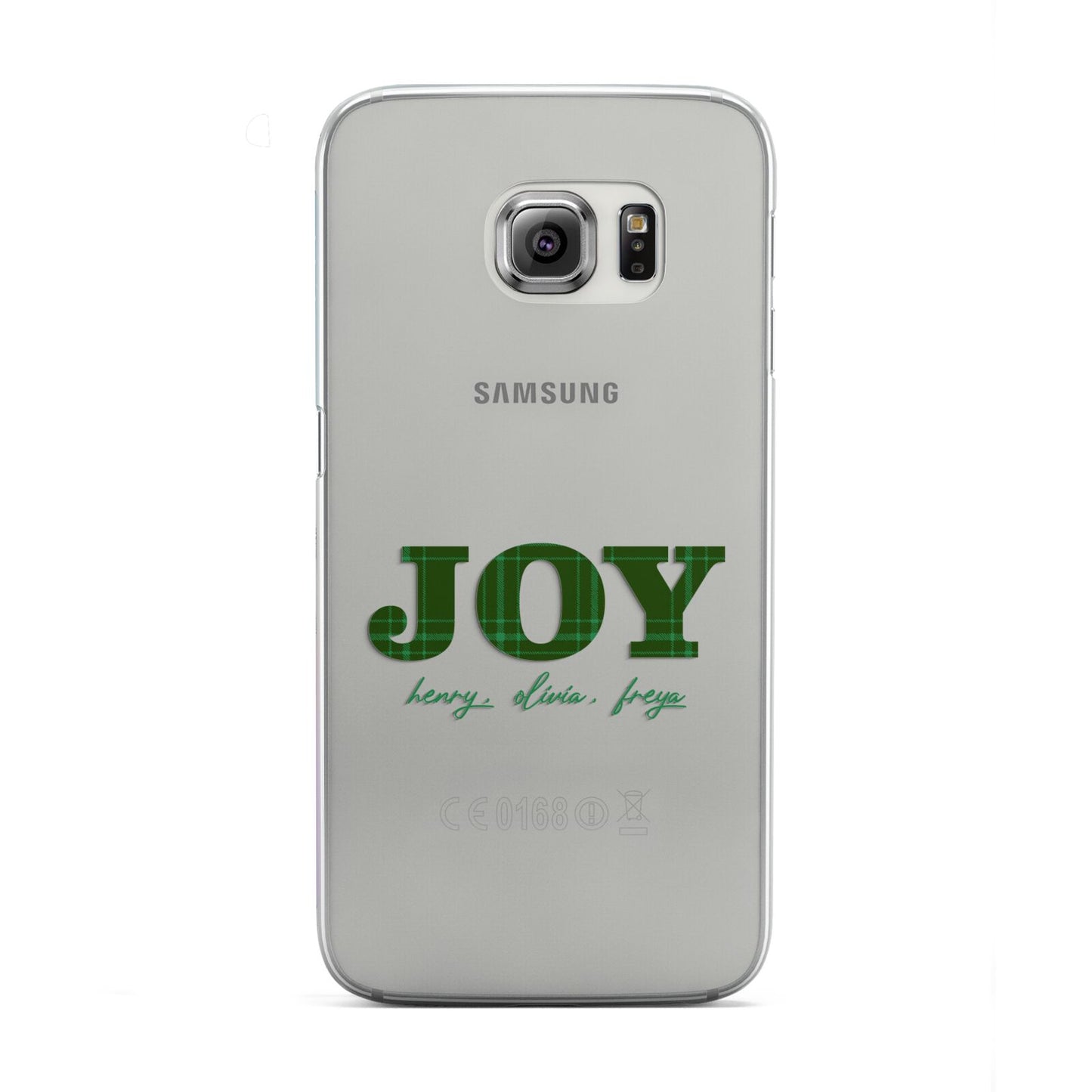 Personalised Joy Christmas Samsung Galaxy S6 Edge Case