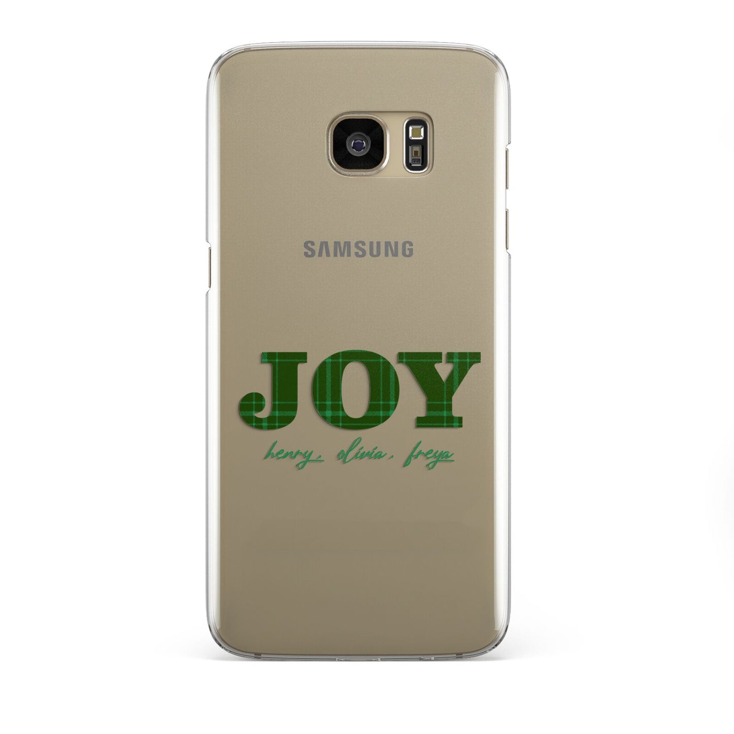 Personalised Joy Christmas Samsung Galaxy S7 Edge Case