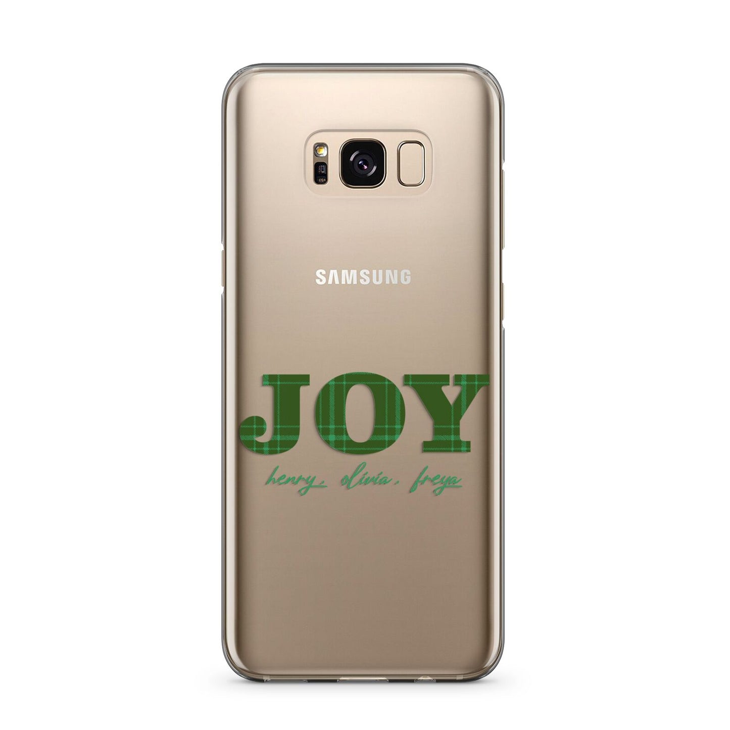 Personalised Joy Christmas Samsung Galaxy S8 Plus Case