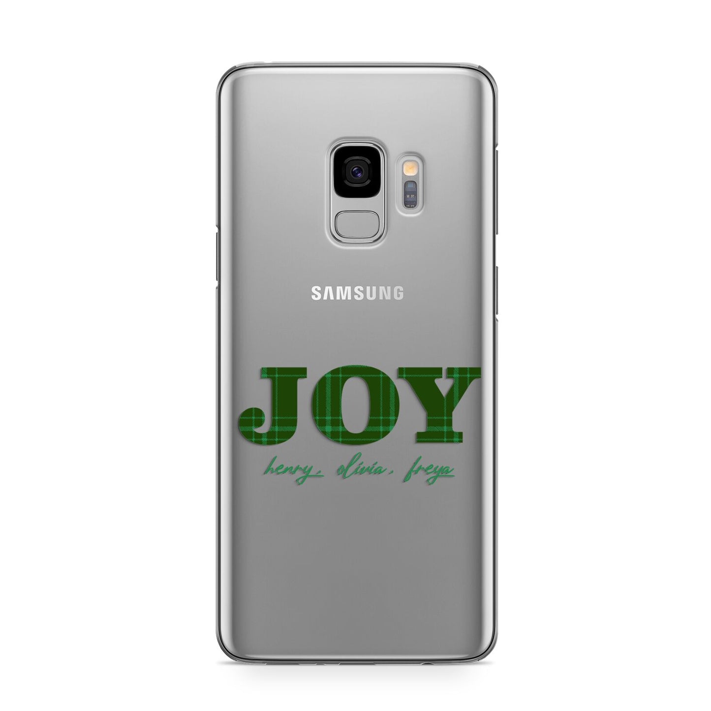 Personalised Joy Christmas Samsung Galaxy S9 Case