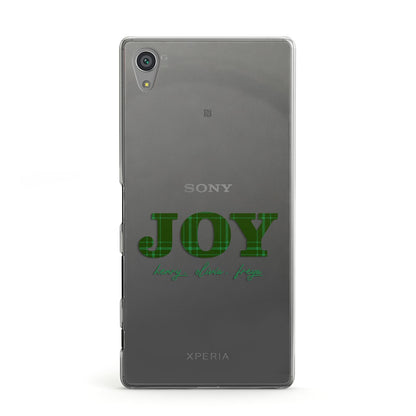 Personalised Joy Christmas Sony Xperia Case