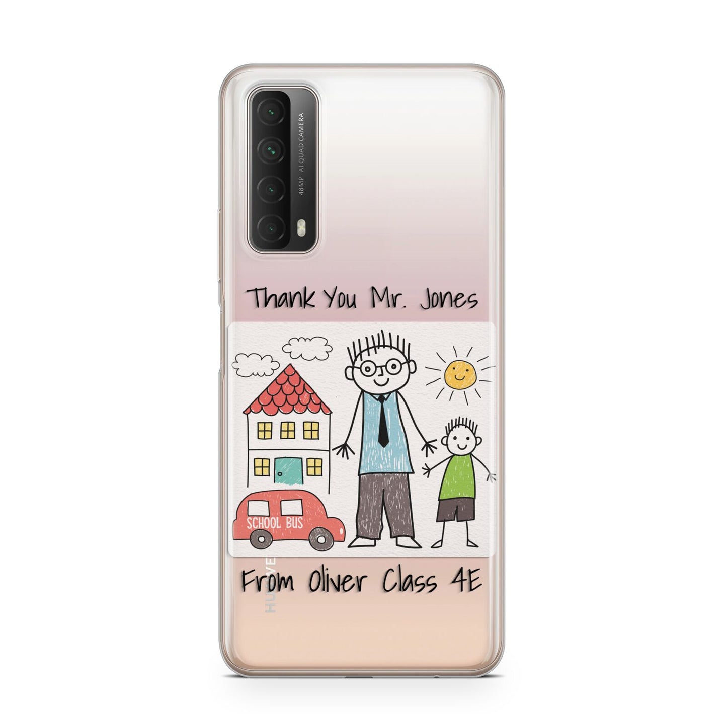 Personalised Kids Drawing Thank You Teacher Huawei P Smart 2021