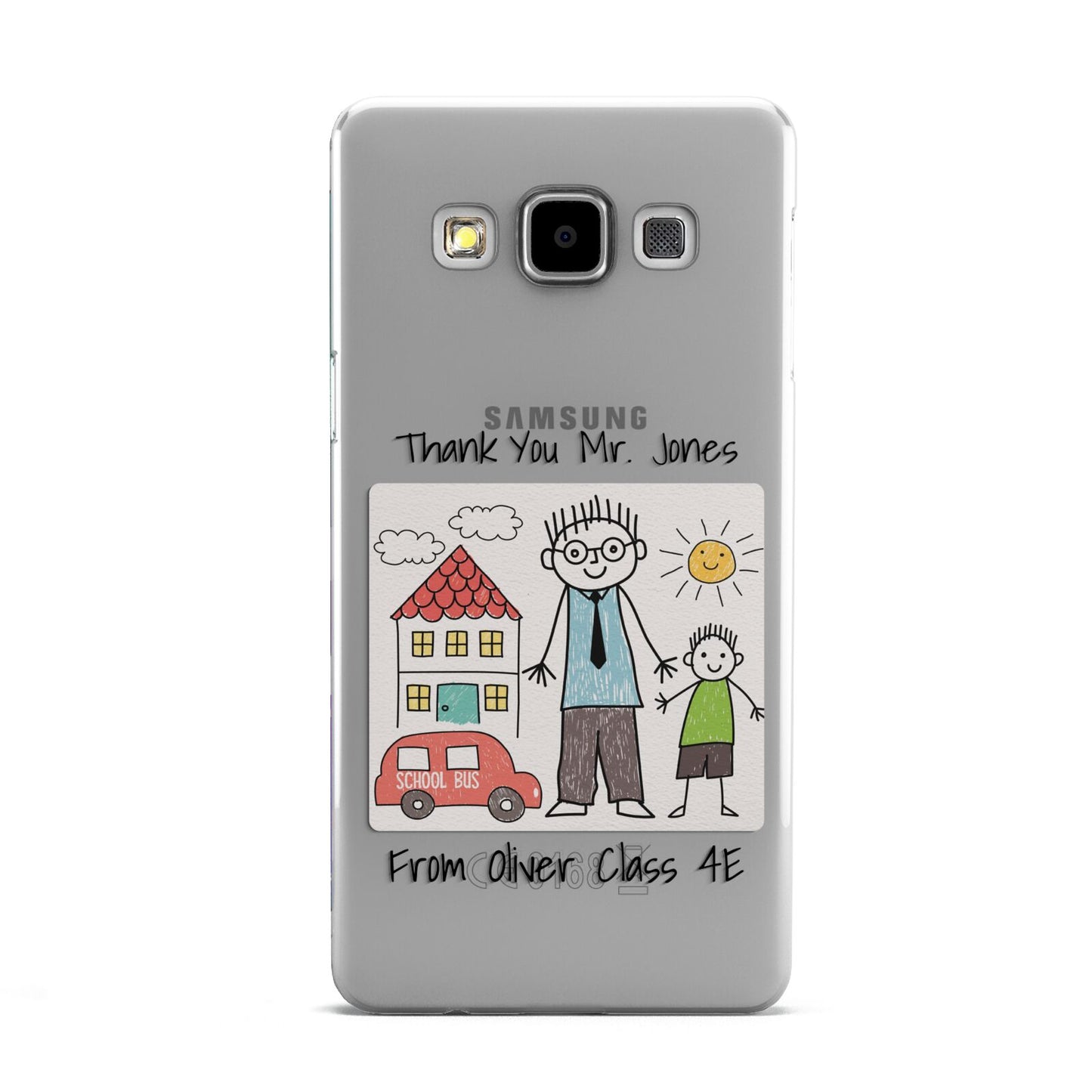 Personalised Kids Drawing Thank You Teacher Samsung Galaxy A5 Case