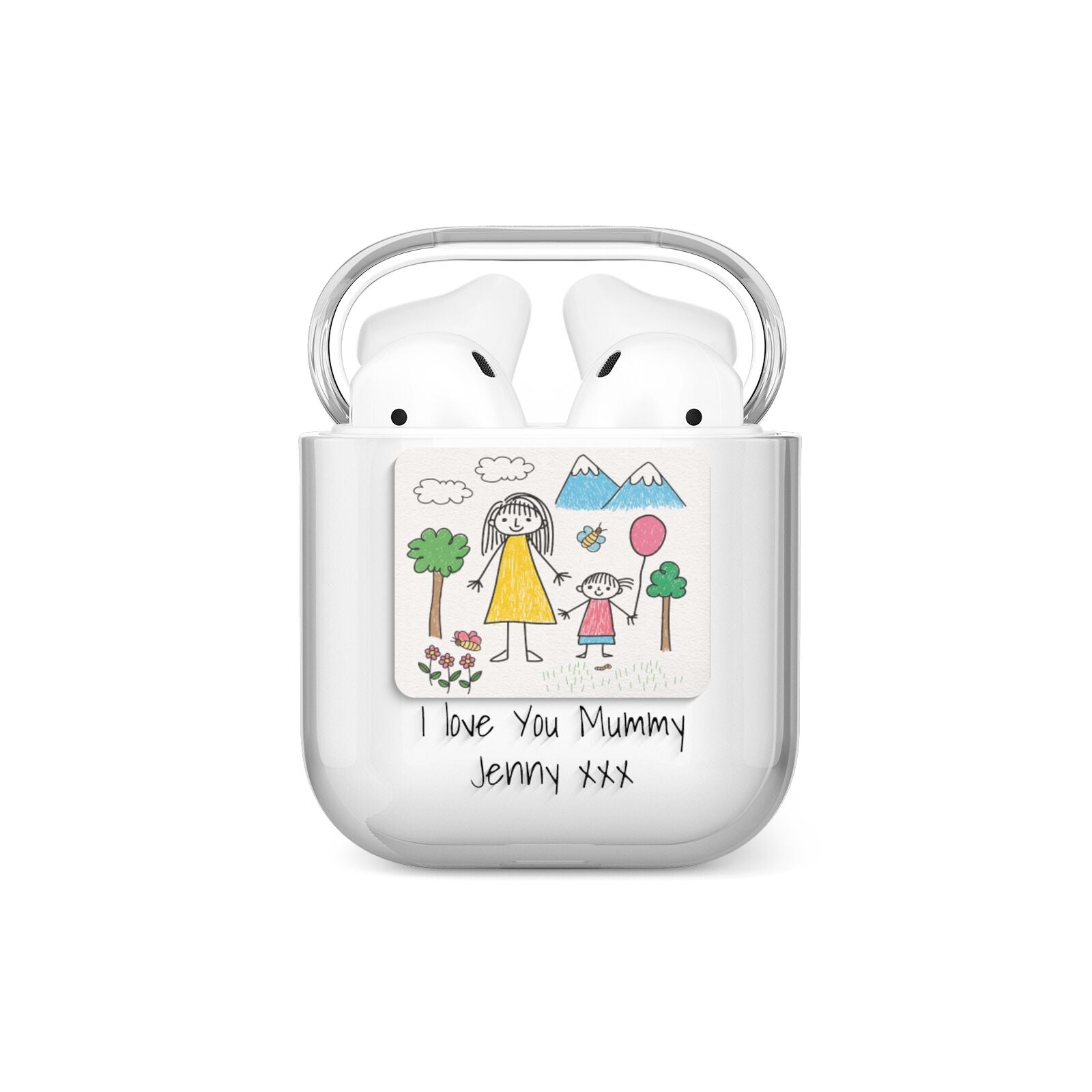 Personalised Kids Drawing Upload AirPods Case