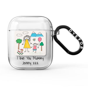 Personalised Kids Drawing Upload AirPods Case