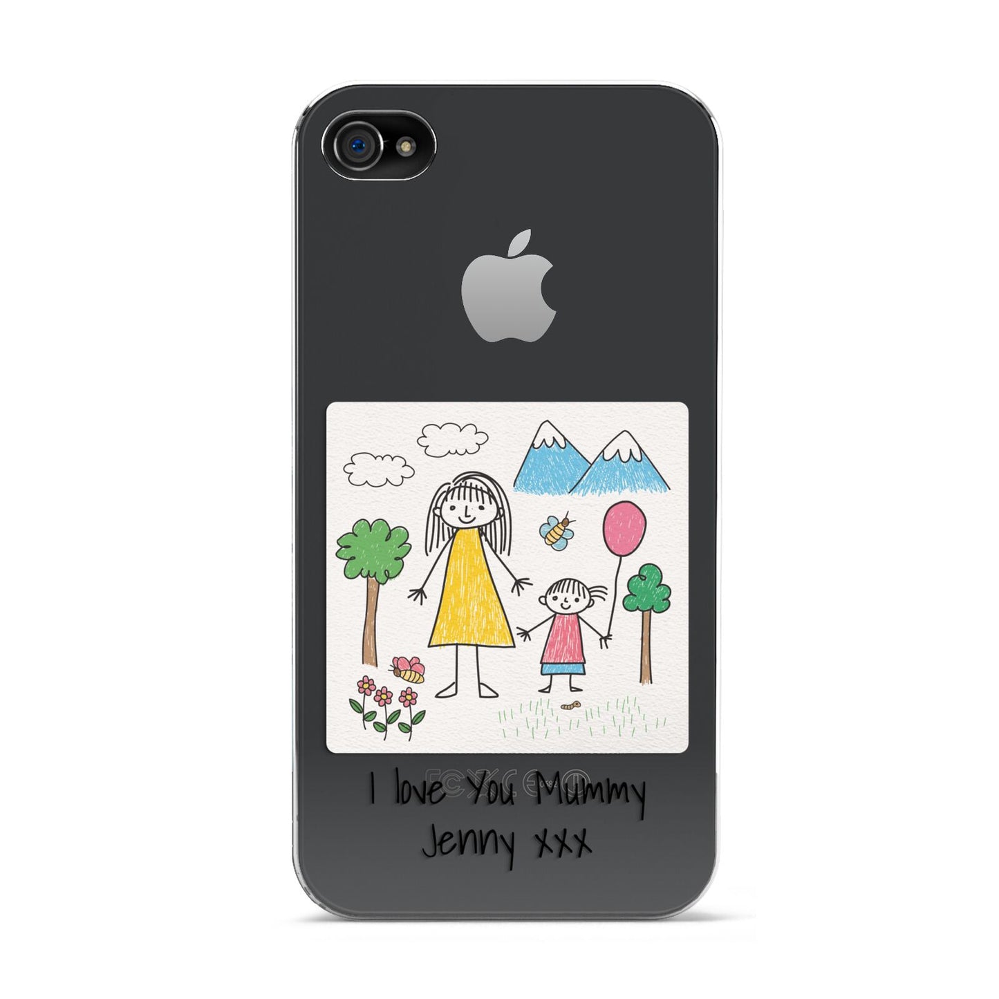 Personalised Kids Drawing Upload Apple iPhone 4s Case