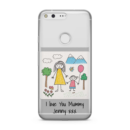 Personalised Kids Drawing Upload Google Pixel Case