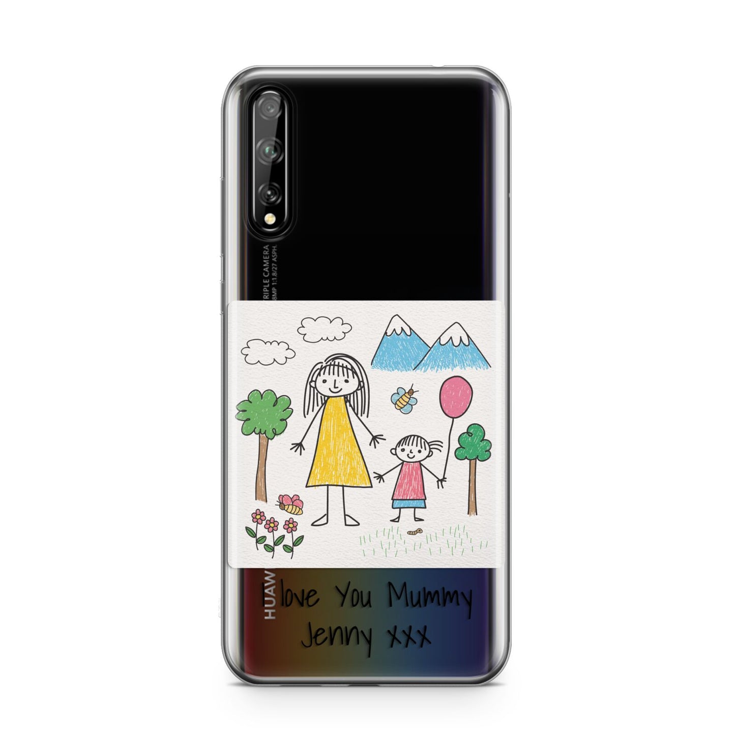 Personalised Kids Drawing Upload Huawei Enjoy 10s Phone Case