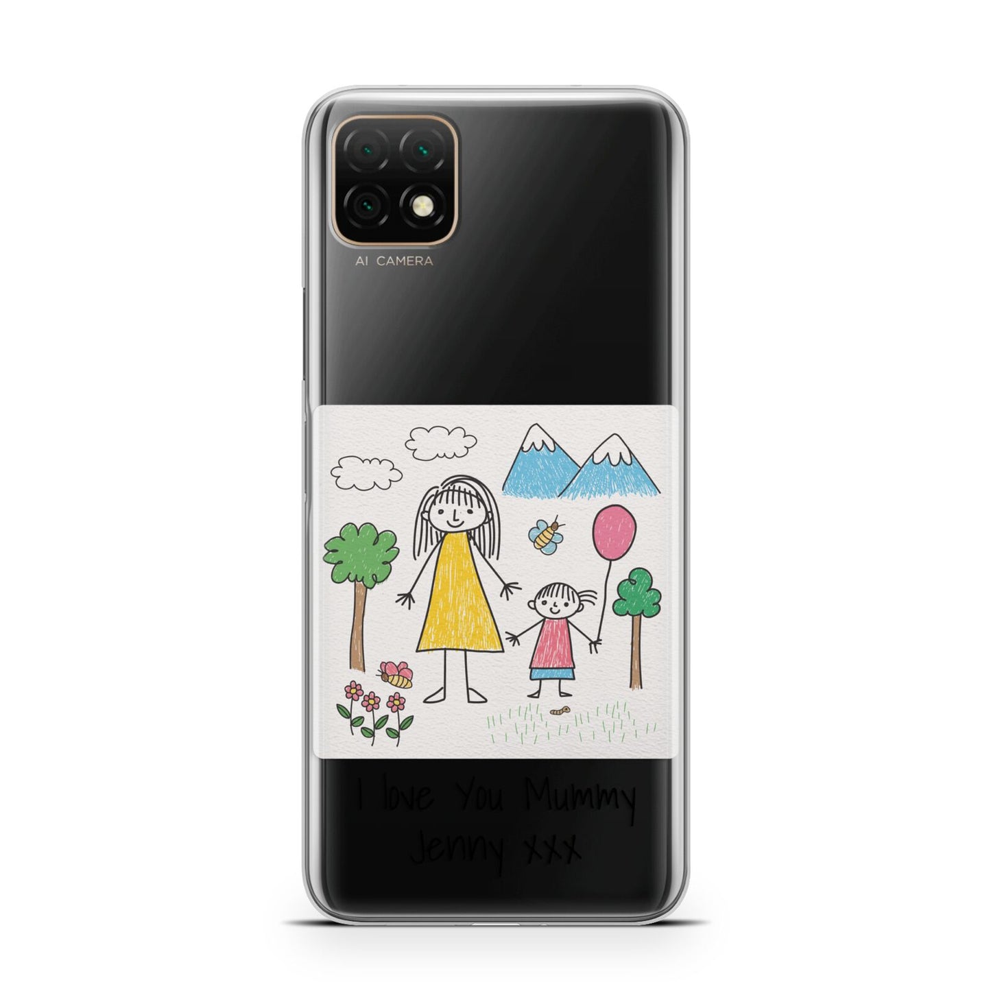 Personalised Kids Drawing Upload Huawei Enjoy 20 Phone Case