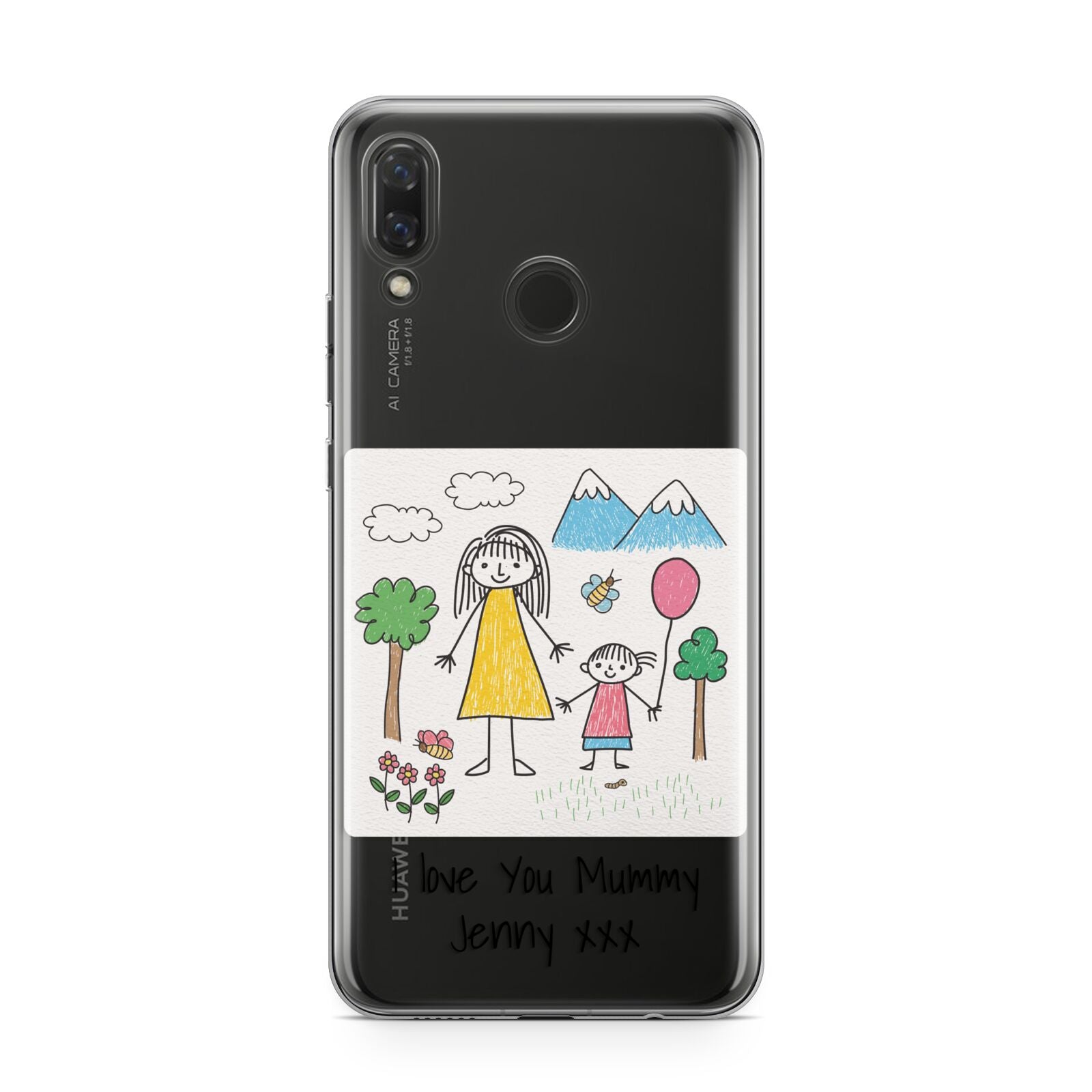 Personalised Kids Drawing Upload Huawei Nova 3 Phone Case