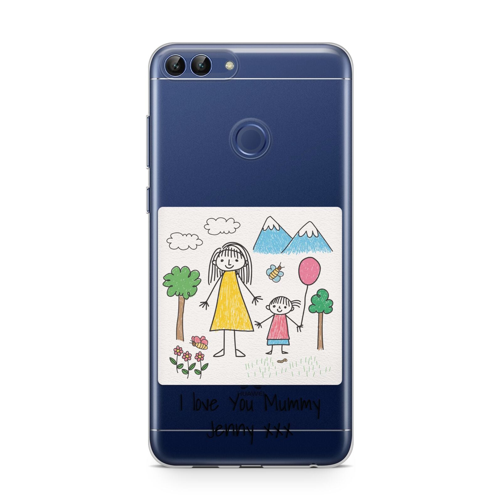 Personalised Kids Drawing Upload Huawei P Smart Case