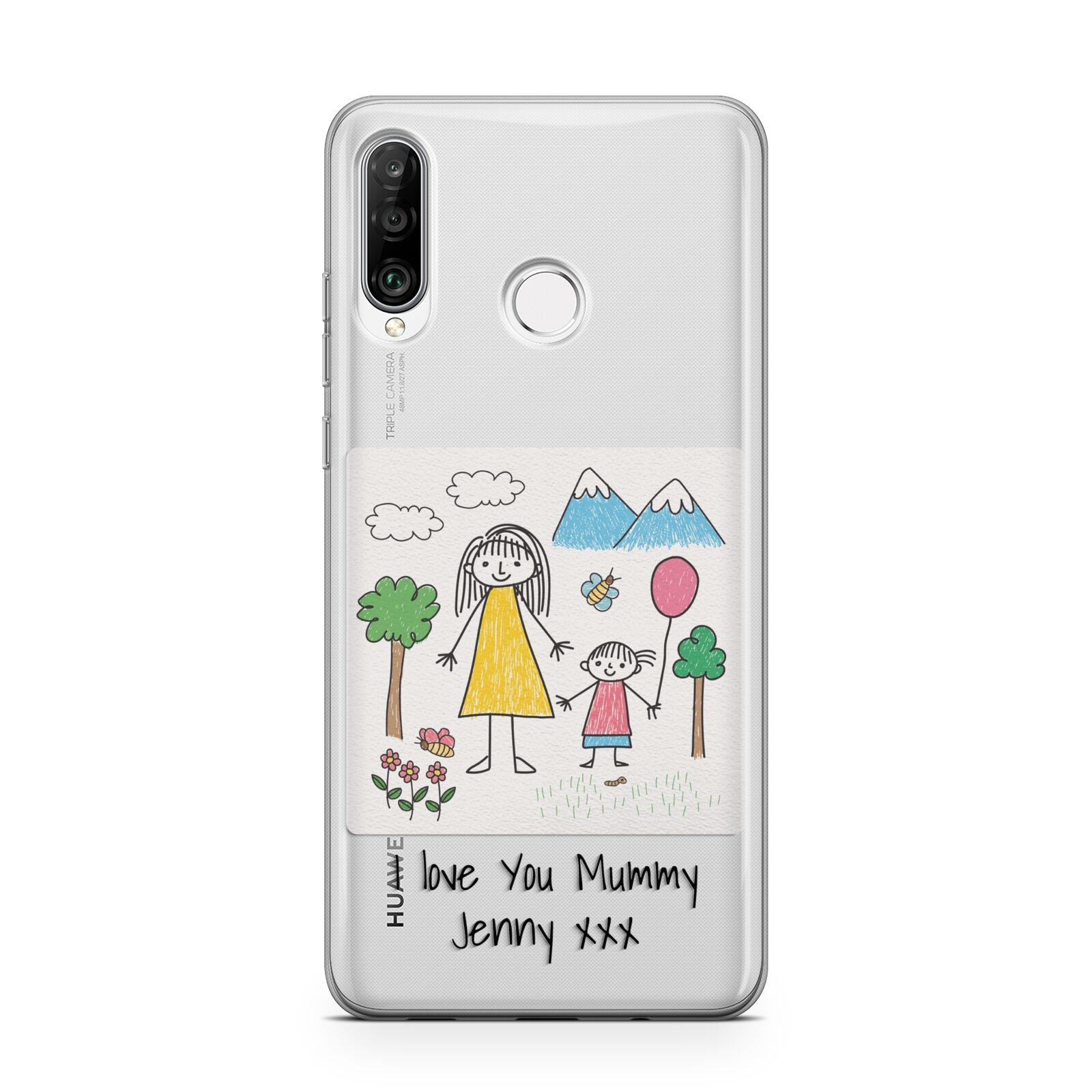 Personalised Kids Drawing Upload Huawei P30 Lite Phone Case