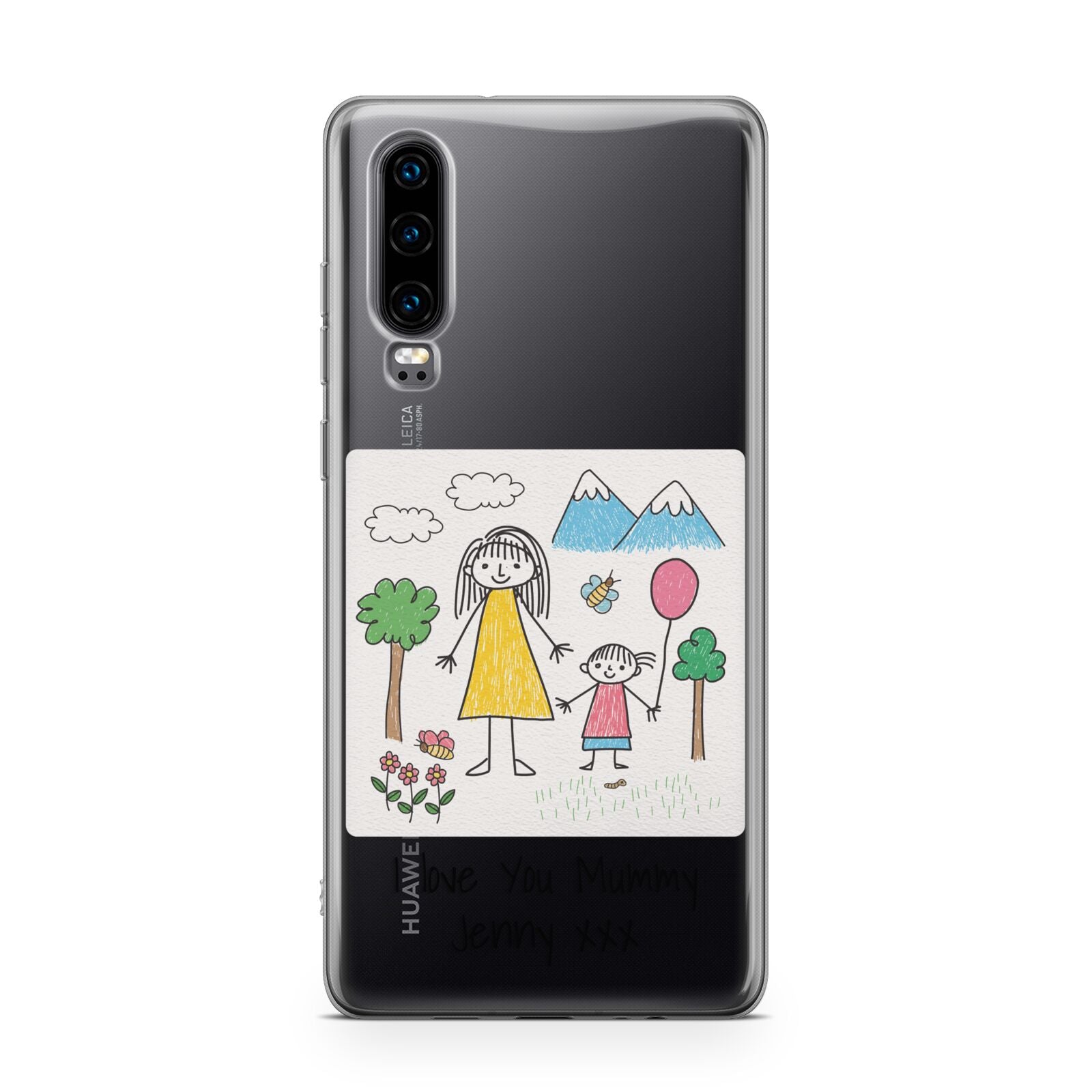 Personalised Kids Drawing Upload Huawei P30 Phone Case