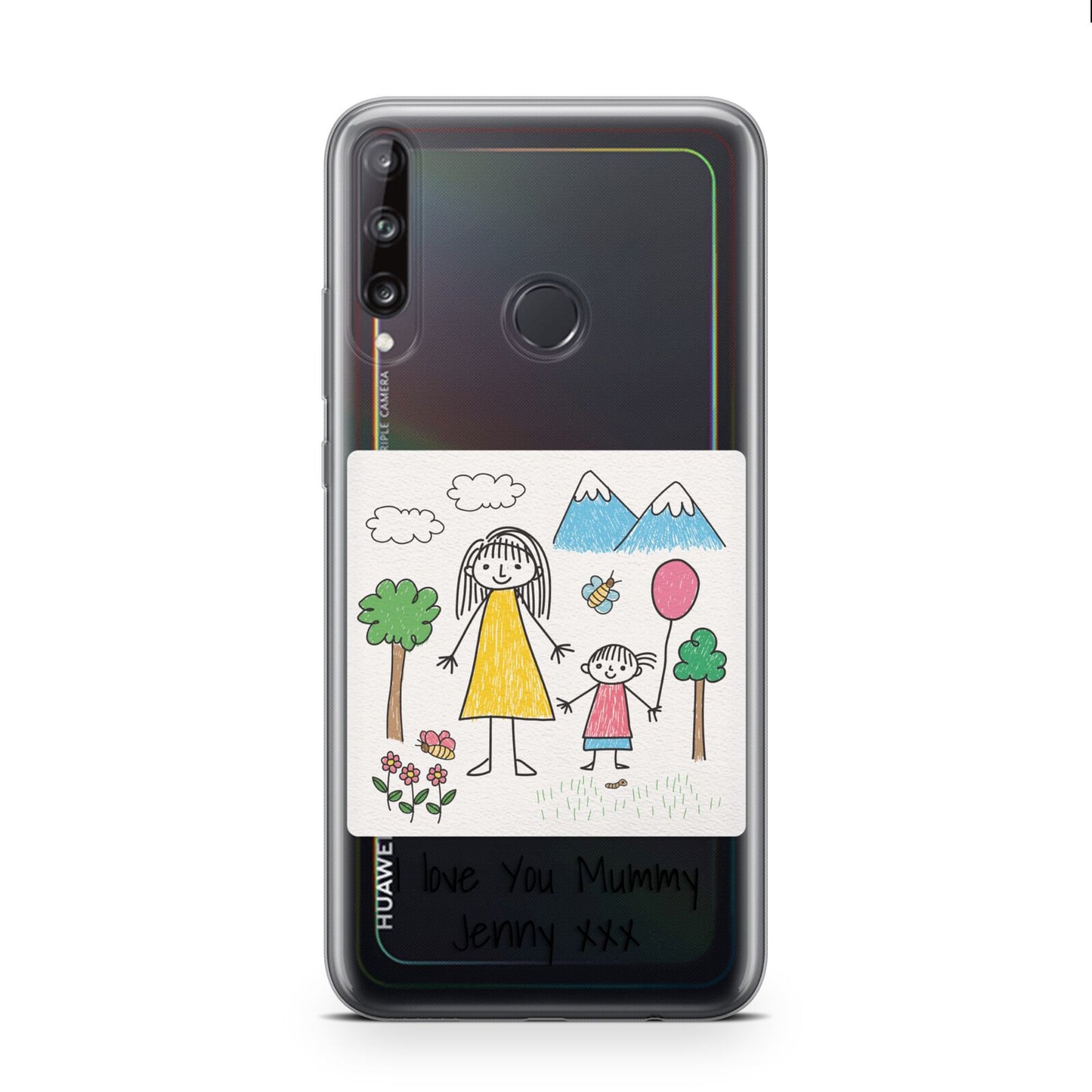 Personalised Kids Drawing Upload Huawei P40 Lite E Phone Case