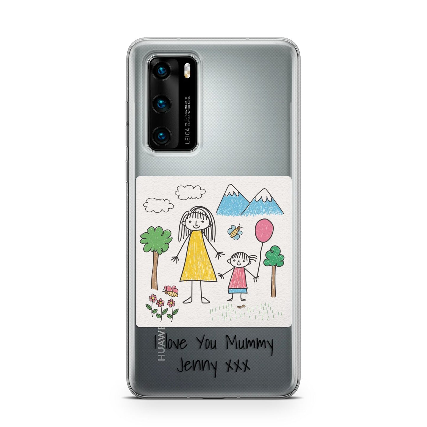 Personalised Kids Drawing Upload Huawei P40 Phone Case