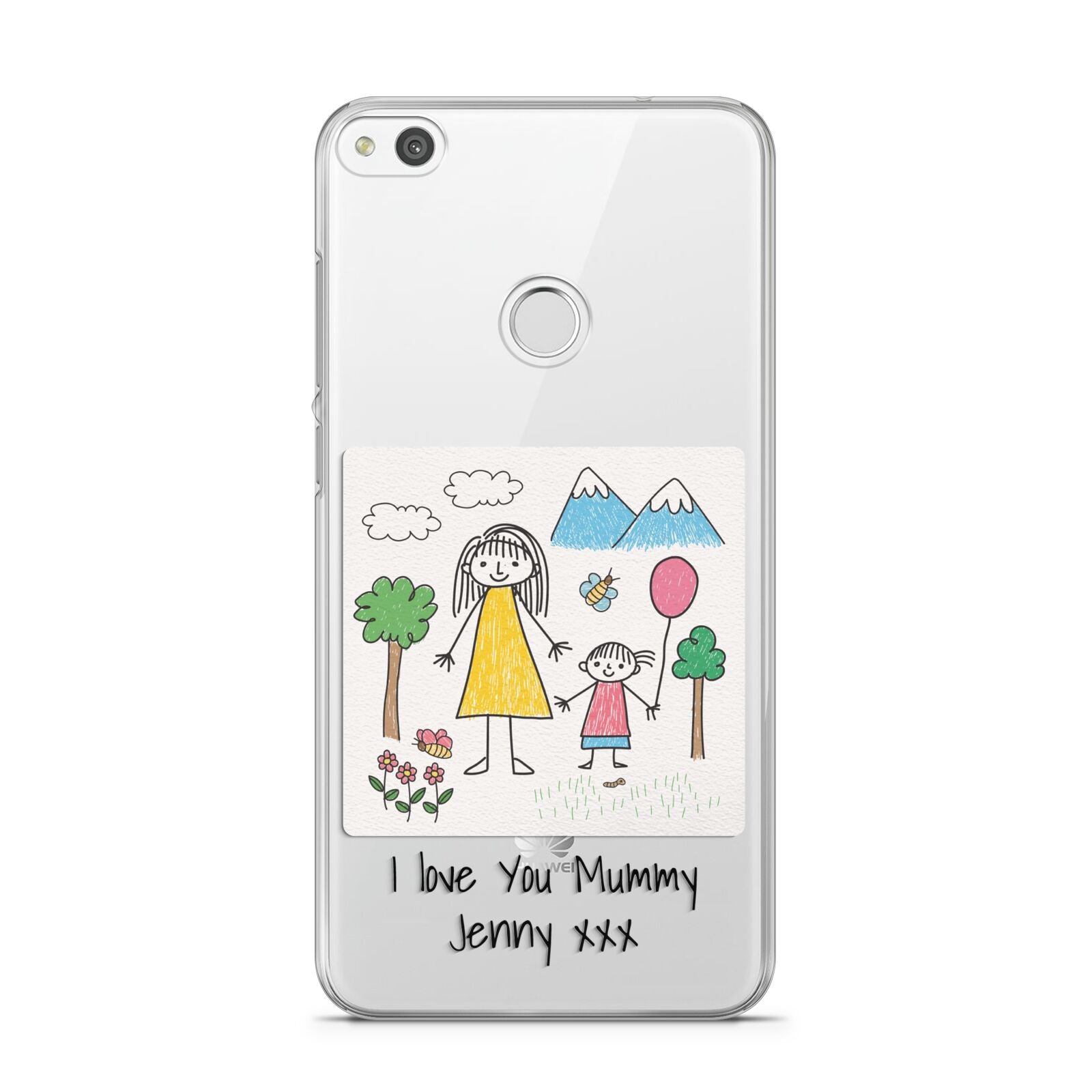 Personalised Kids Drawing Upload Huawei P8 Lite Case