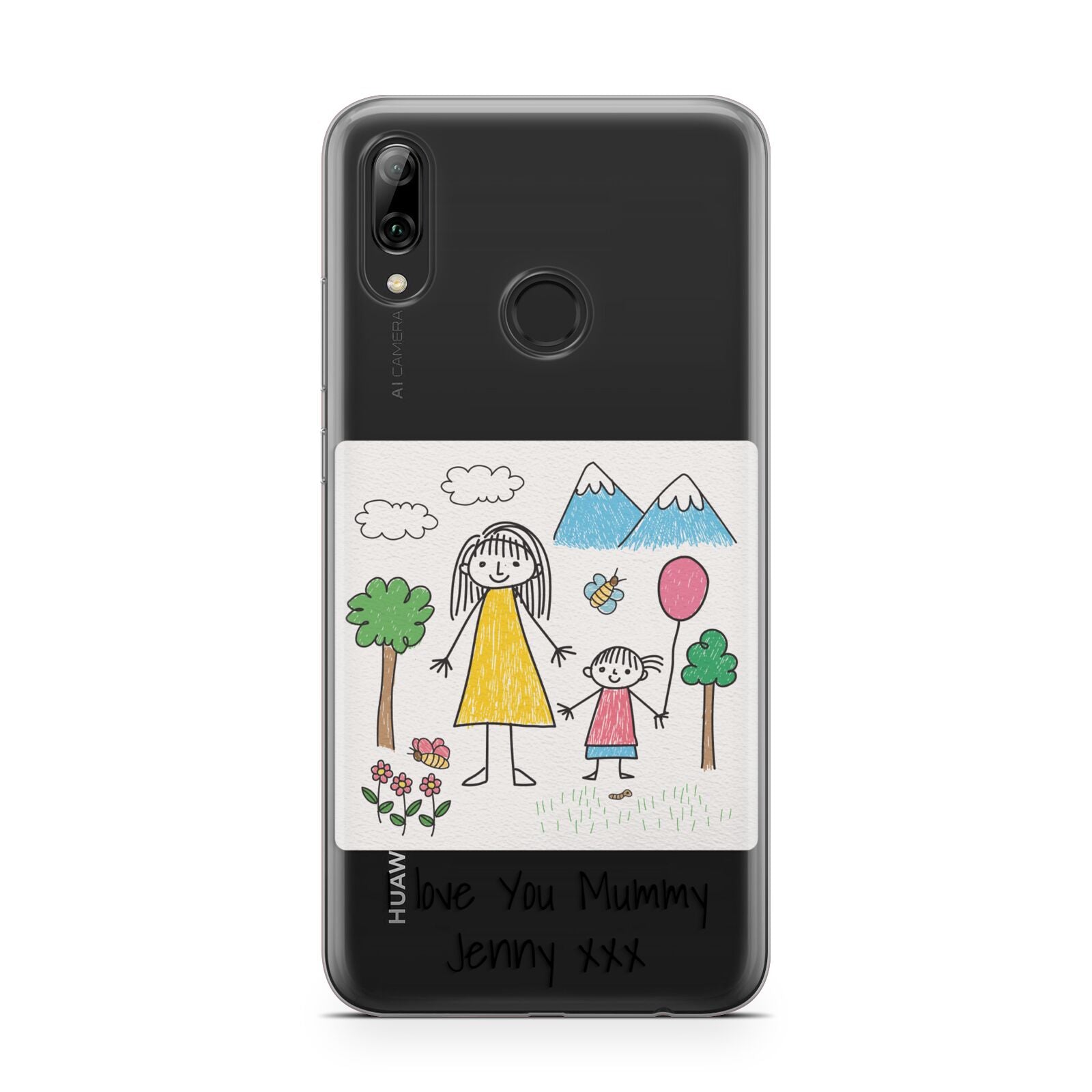 Personalised Kids Drawing Upload Huawei Y7 2019