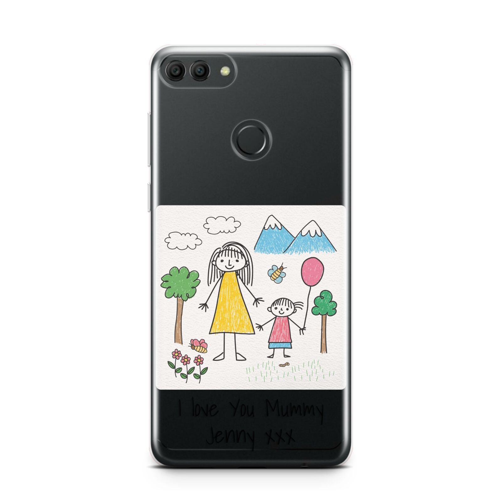 Personalised Kids Drawing Upload Huawei Y9 2018