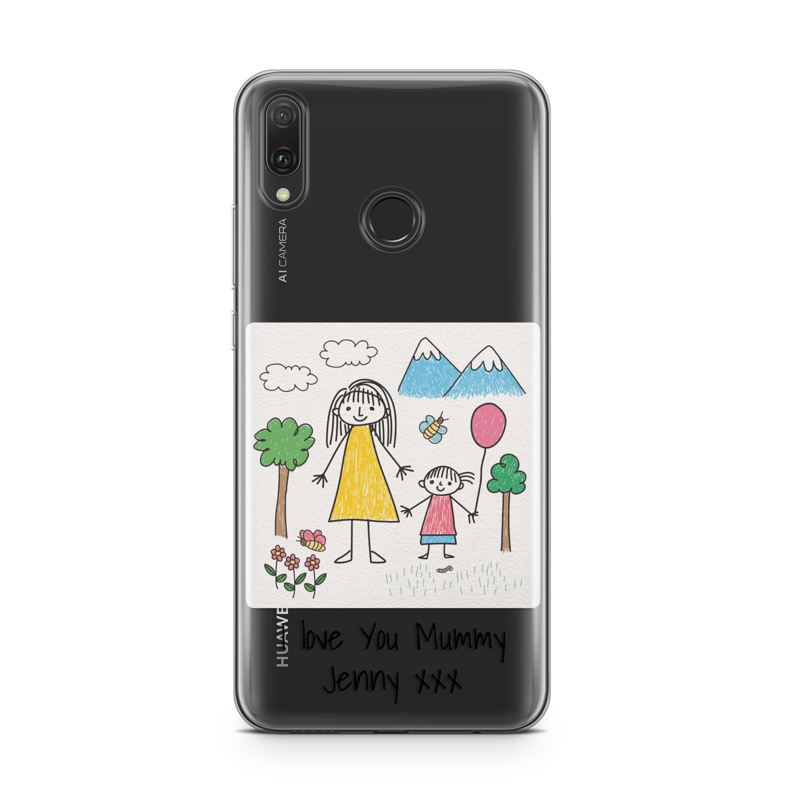 Personalised Kids Drawing Upload Huawei Y9 2019