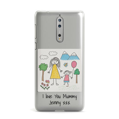 Personalised Kids Drawing Upload Nokia Case