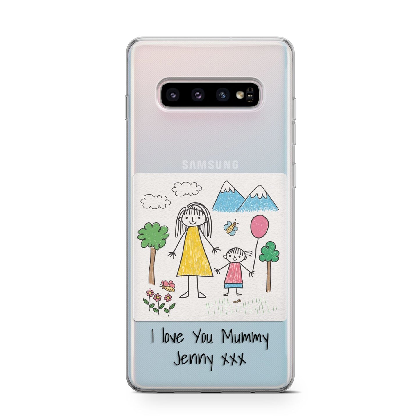 Personalised Kids Drawing Upload Protective Samsung Galaxy Case