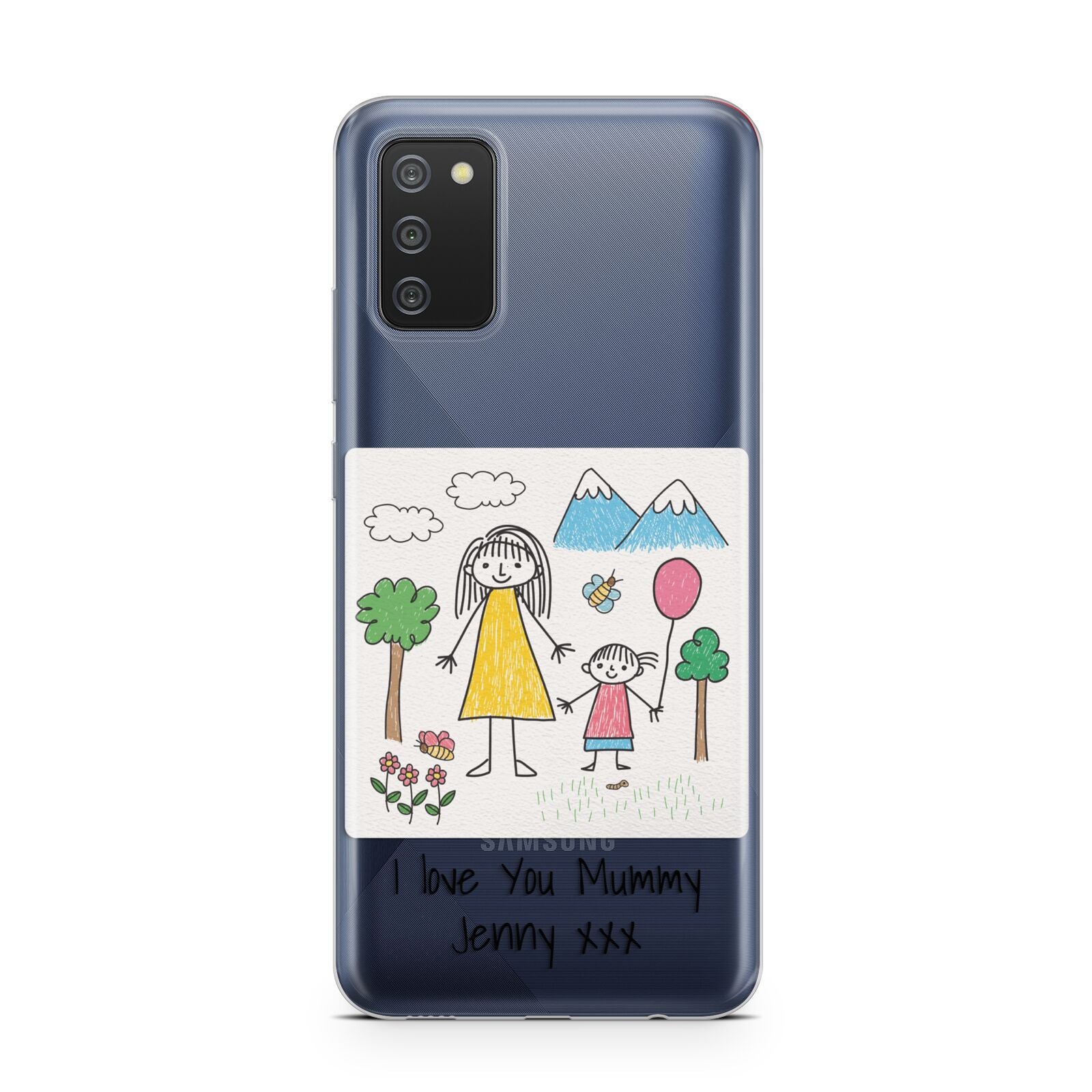 Personalised Kids Drawing Upload Samsung A02s Case