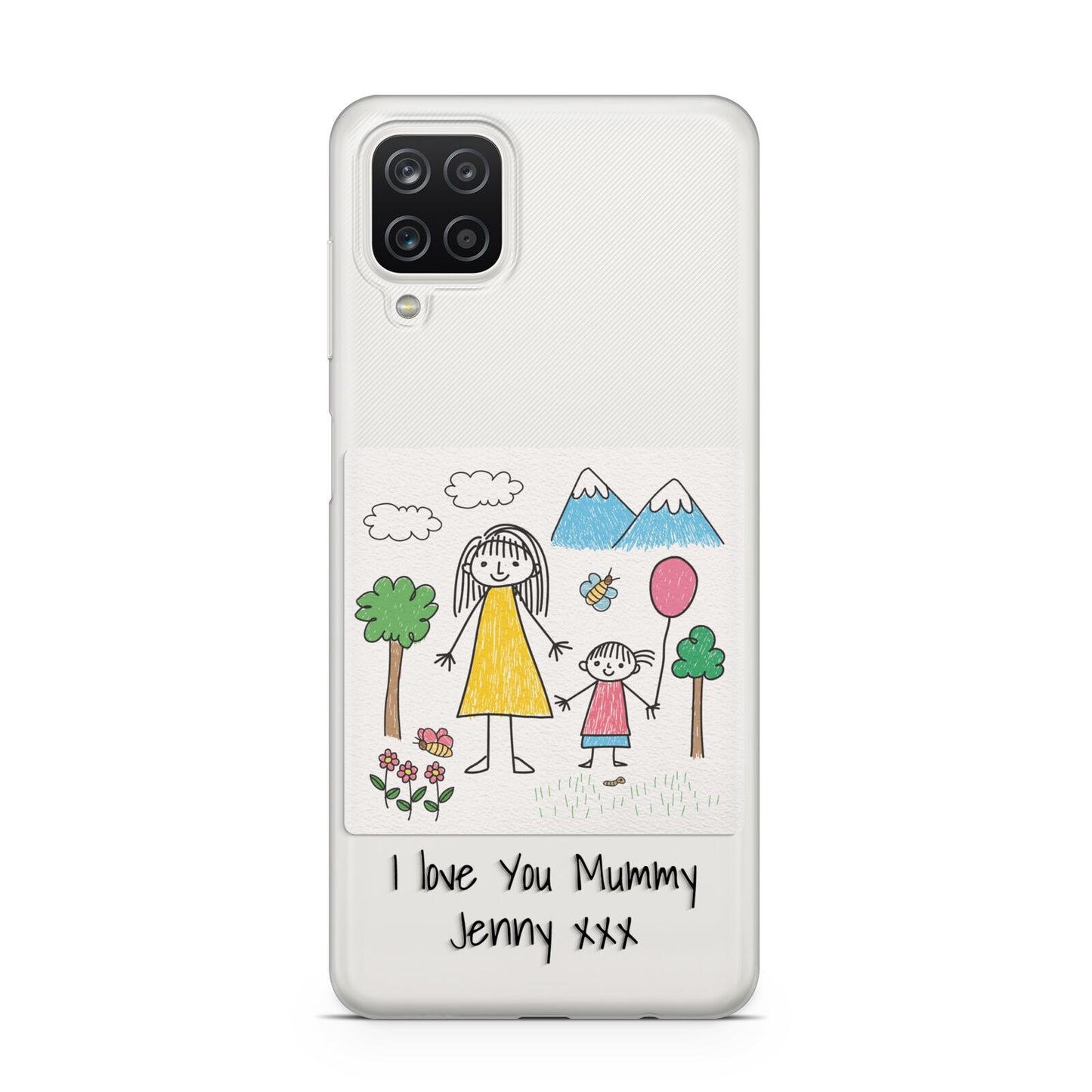 Personalised Kids Drawing Upload Samsung A12 Case