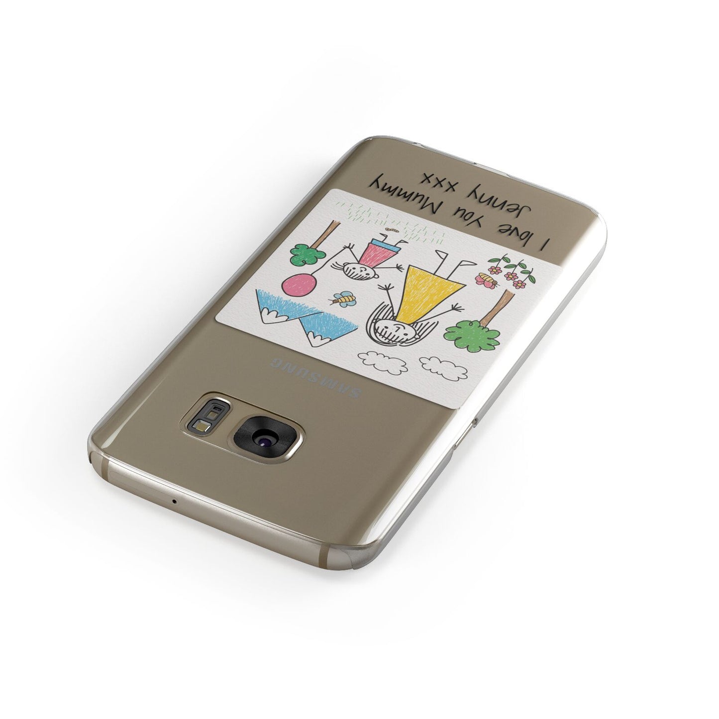 Personalised Kids Drawing Upload Samsung Galaxy Case Front Close Up