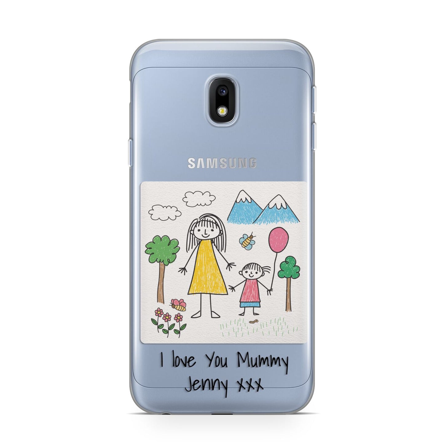 Personalised Kids Drawing Upload Samsung Galaxy J3 2017 Case