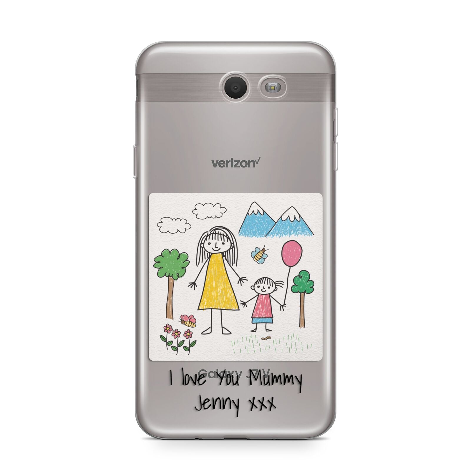 Personalised Kids Drawing Upload Samsung Galaxy J7 2017 Case