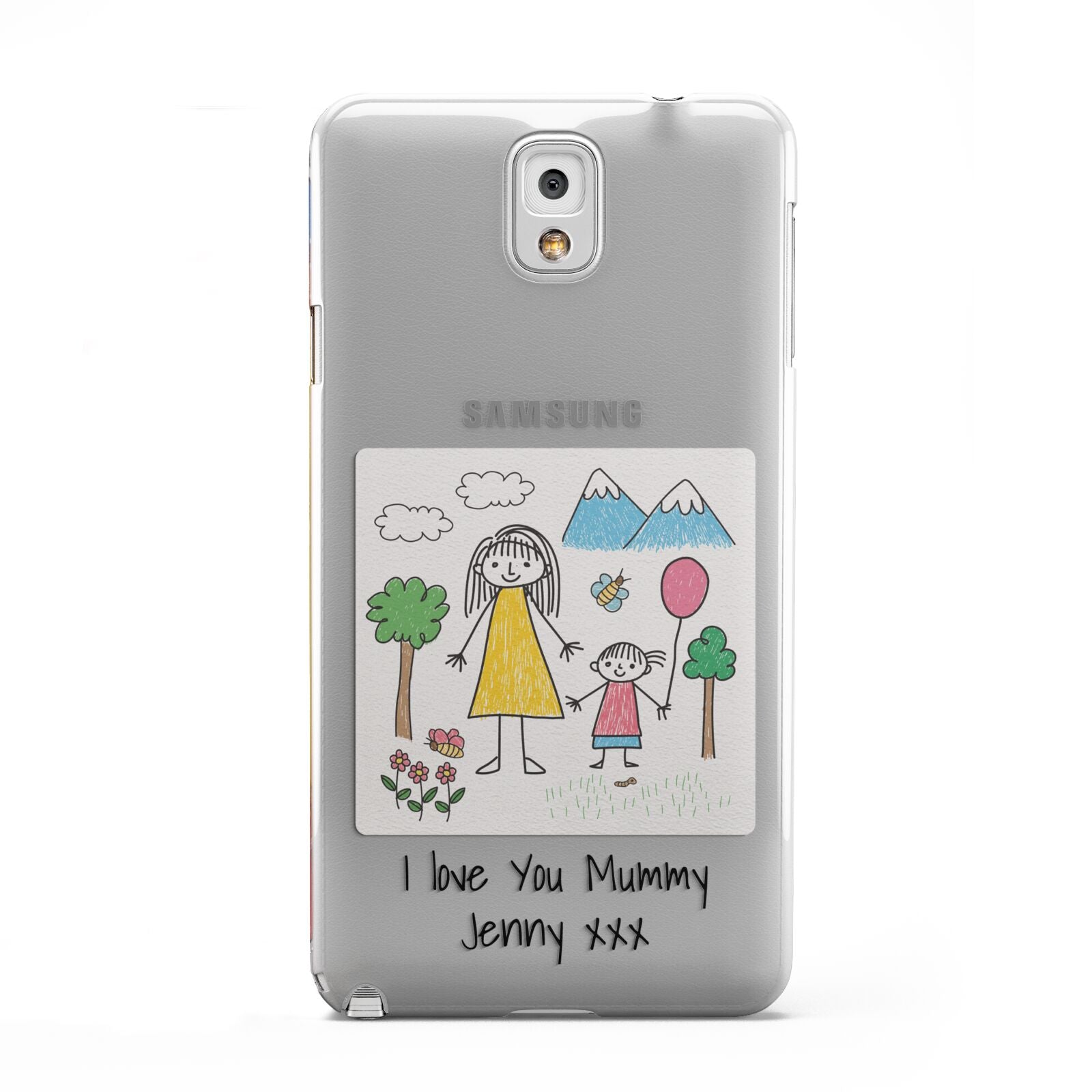 Personalised Kids Drawing Upload Samsung Galaxy Note 3 Case