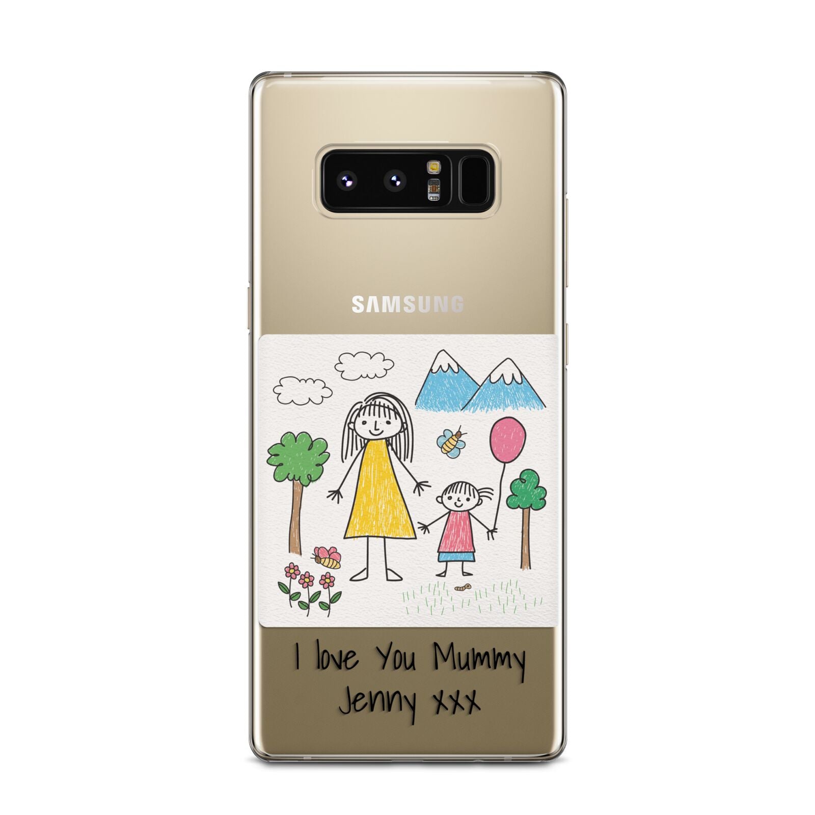 Personalised Kids Drawing Upload Samsung Galaxy Note 8 Case