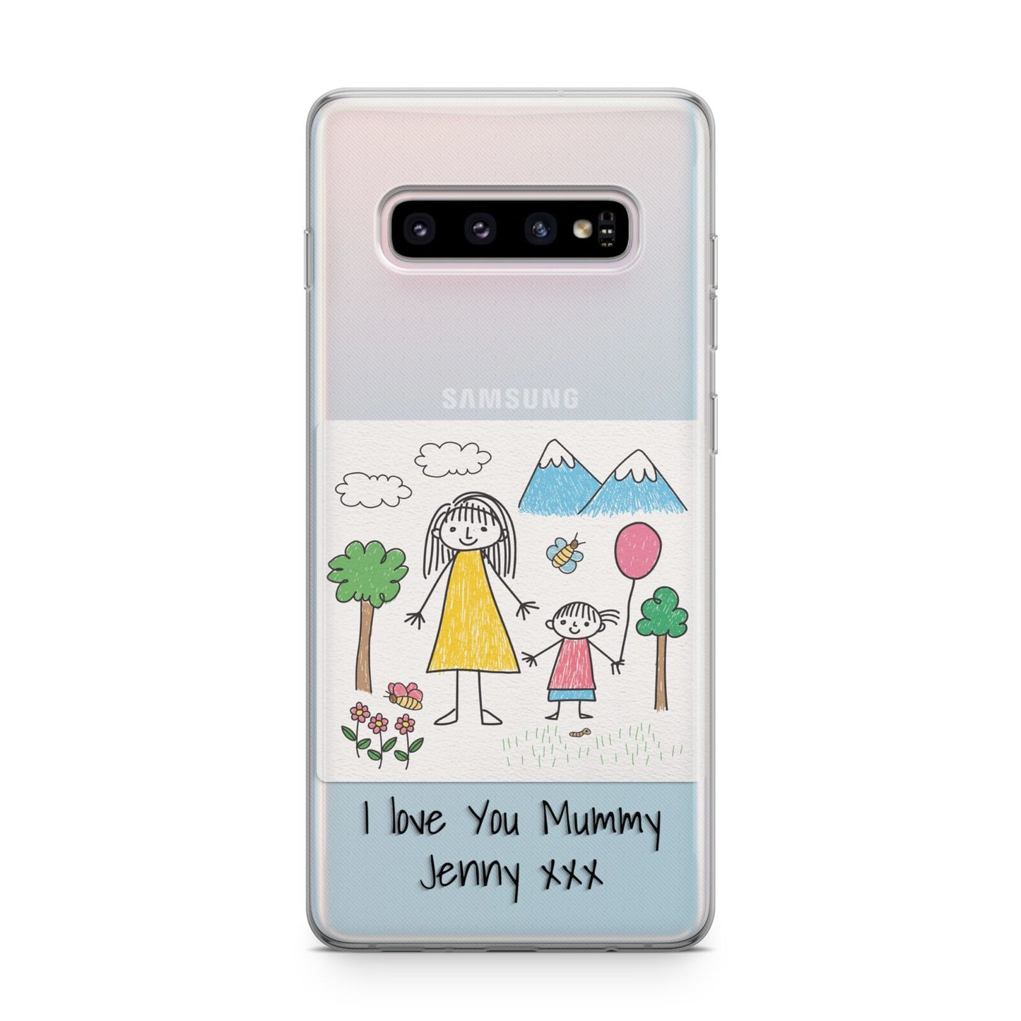 Personalised Kids Drawing Upload Samsung Galaxy S10 Plus Case