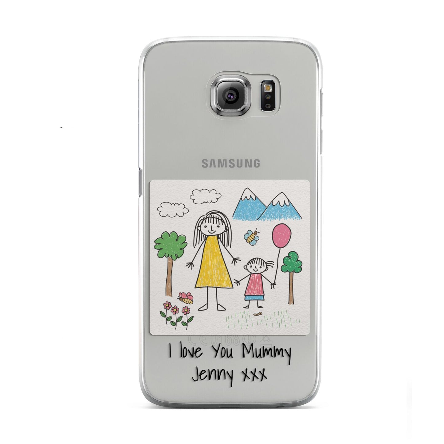 Personalised Kids Drawing Upload Samsung Galaxy S6 Case