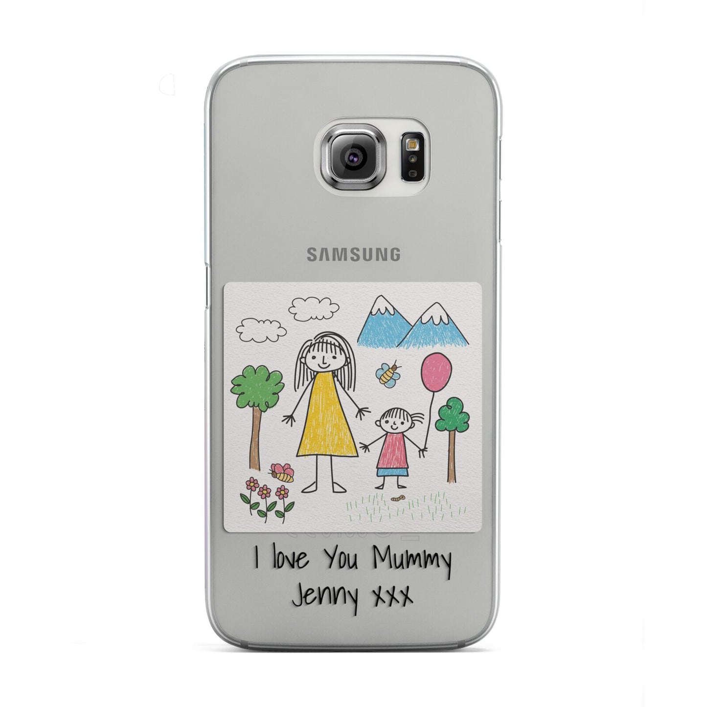 Personalised Kids Drawing Upload Samsung Galaxy S6 Edge Case